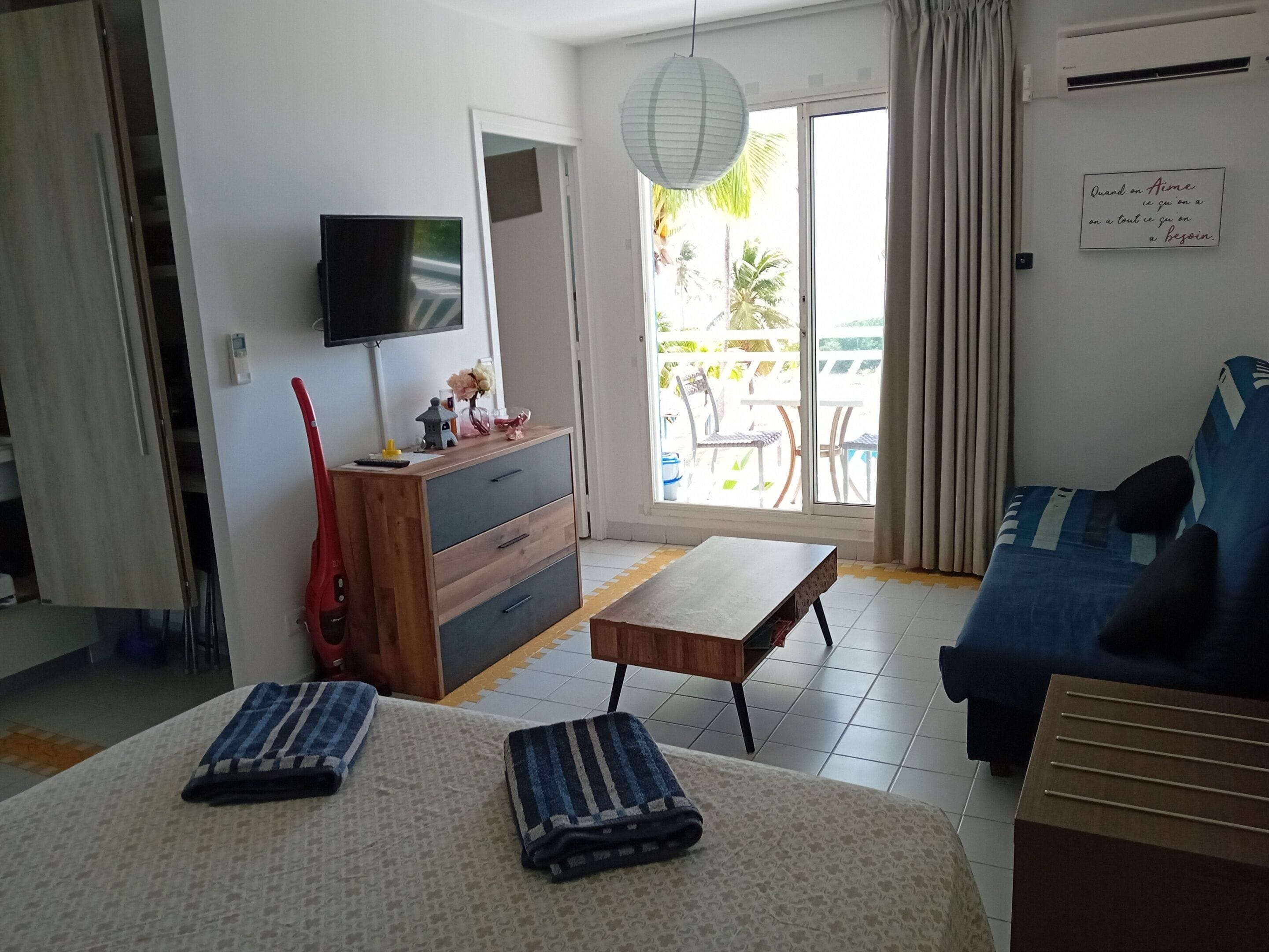 Estudio Deluxe, baño en la habitación, vista al mar (Hibiscus Paradis) | Interior