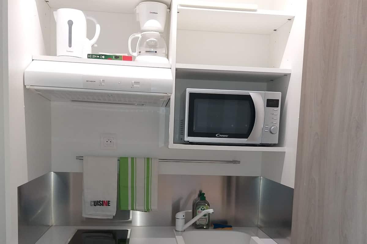 Estudio Confort, baño privado, vistas al mar (Lodge Sea view Perle 2310) | Cocina privada | Placa de cocina