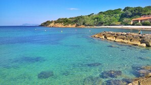 Beach - Large terrace, 50m from beach with sea view + private pool (Six-Fours-les-Plages)