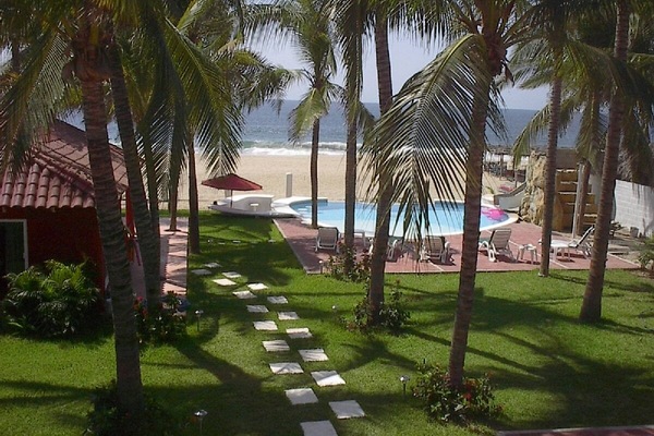 View from upper terrace