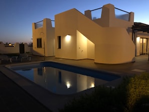A heated pool