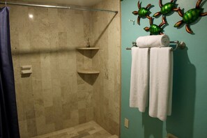 Condo, 1 Bedroom | Bathroom shower - Marina Pinacate 1BR 312 by Casago (Puerto Peñasco)