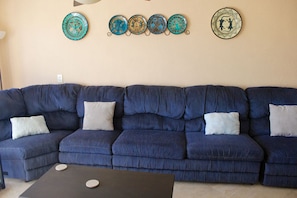 Condo, 1 Bedroom | Living area | Flat-screen TV, DVD player