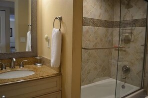 Hair dryer, towels