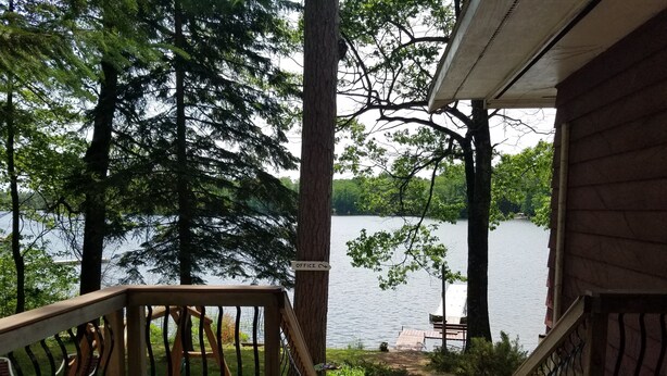 Room, Multiple Beds, Fireplace | Terrace/patio - Timberlane Lodge - Musky Upper (Woodruff)