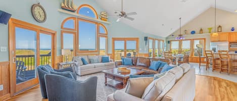 TV, DVD player, stereo