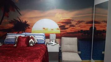 3 makuuhuonetta, silitysrauta/-lauta, internet