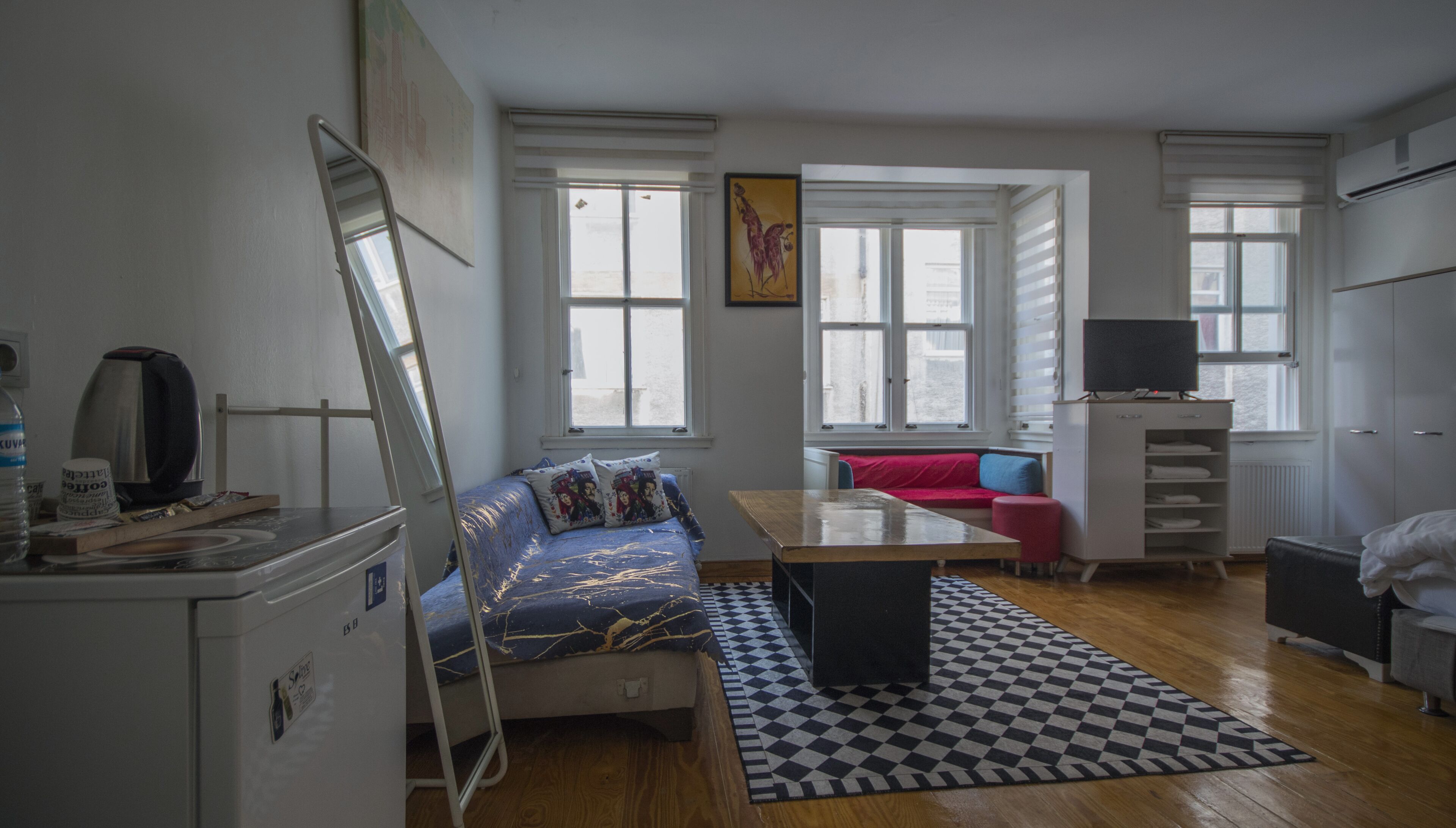 deluxe room | premium bedding, minibar, desk, laptop workspace