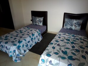 2 bedrooms, bed sheets