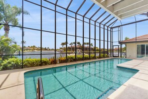 Una piscina riscaldata