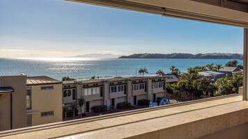 Premium Apartment, Multiple Beds, Ocean View | Living area | TV