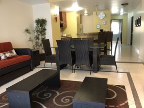Condo, 1 Bedroom, Beach View | Living room - Villa Magna 1 Bedroom Tower 3 on 2nd Floor Oceanfront Sleep up to 4 (Nuevo Nayarit)