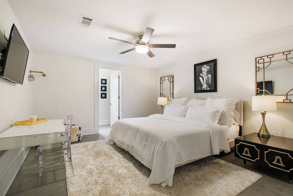 9 bedrooms, memory-foam beds, iron/ironing board, WiFi