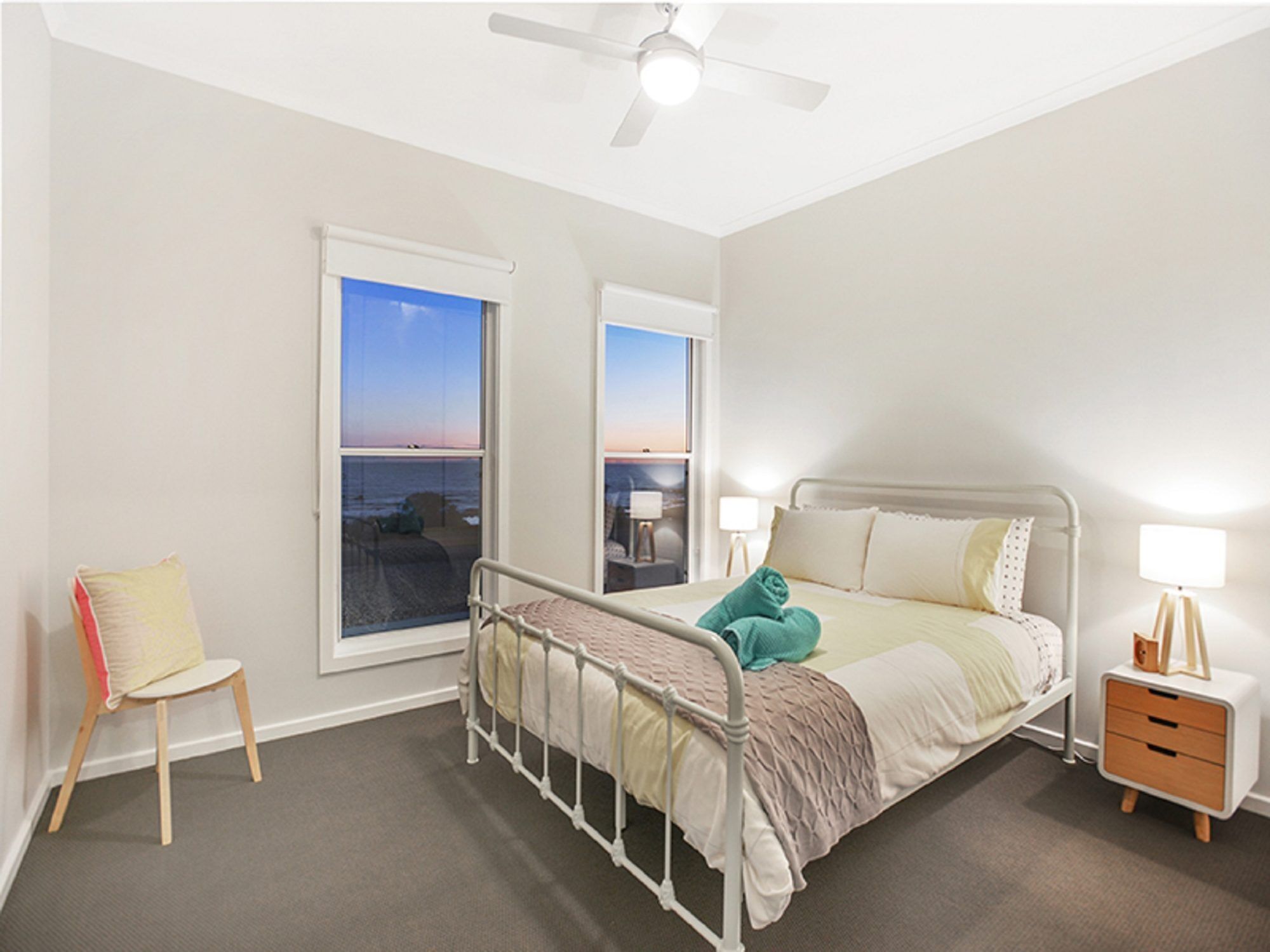 4 bedrooms, iron/ironing board, travel crib