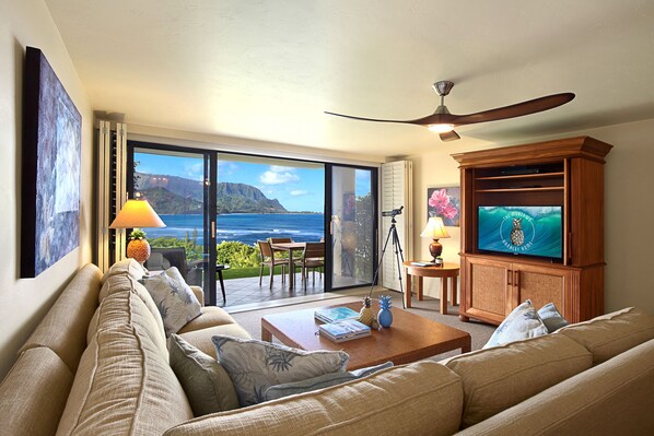 Téléviseur connecté, lecteur de DVD, chaîne audio