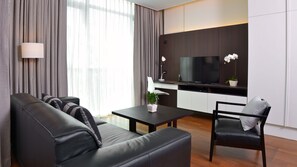Suite, 1 Bedroom (Min 3 Nights Stay) | Living area | Flat-screen TV, DVD player - Residence 26 (Yangon)