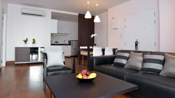 Suite, 1 Bedroom (Min 3 Nights Stay) | Living area | Flat-screen TV, DVD player - Residence 26 (Yangon)