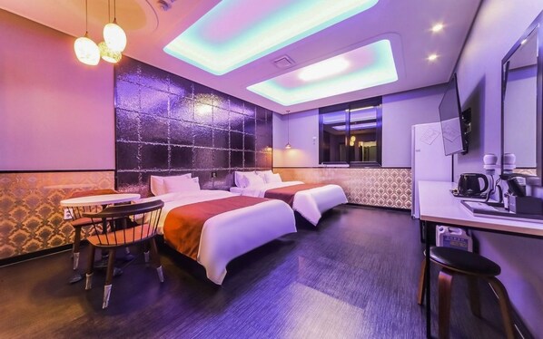 Chambre Deluxe avec lits jumeaux, bain à remous