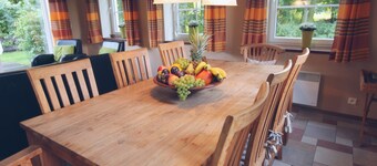 Luxury detached villa with sauna and wood-burning stove and unobstructed view over farmlands