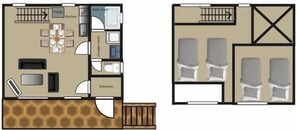 Apartment, 2 Bedrooms | Floor plan - Big Foot Cabin Hakuba (Hakuba)