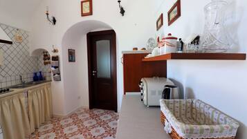 Apartment, 2 Bedrooms, Smoking, Terrace | Private kitchen | Fridge, microwave, stovetop, coffee/tea maker