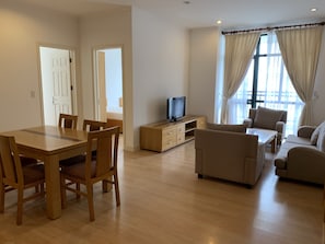 Apartment, 2 Bedrooms, City View (506P) | Living area | Flat-screen TV - Coco Flower Village Serviced Apartment (Hanoi)