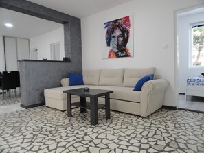 Family Cottage, Mountain View | Living area | Flat-screen TV - Petrovac Holiday House with pool (Petrovac)