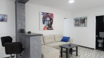 Family Cottage, Mountain View | Living area | Flat-screen TV