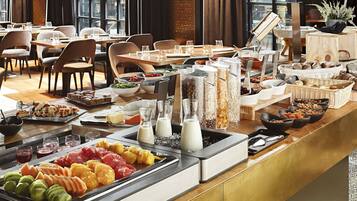 Daily buffet breakfast (EUR 21 per person)