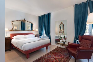 Deluxe-dobbeltværelse - byudsigt | Italienske lagner fra Frette, premium-sengetøj, dundyner