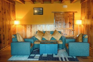 Villa, Multiple Beds, Valley View | Living area | 55-inch LED TV with cable channels, TV - Rema Resort (Paro)