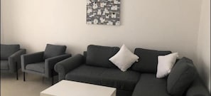 Appartement Standard, 2 chambres, vue mer | Coin séjour