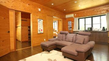 Cabin, 2 Bedrooms | Living area | TV