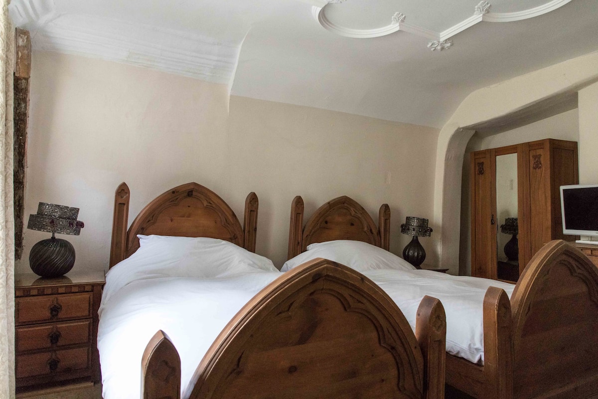 Habitación con 2 camas individuales | Wifi gratis y ropa de cama