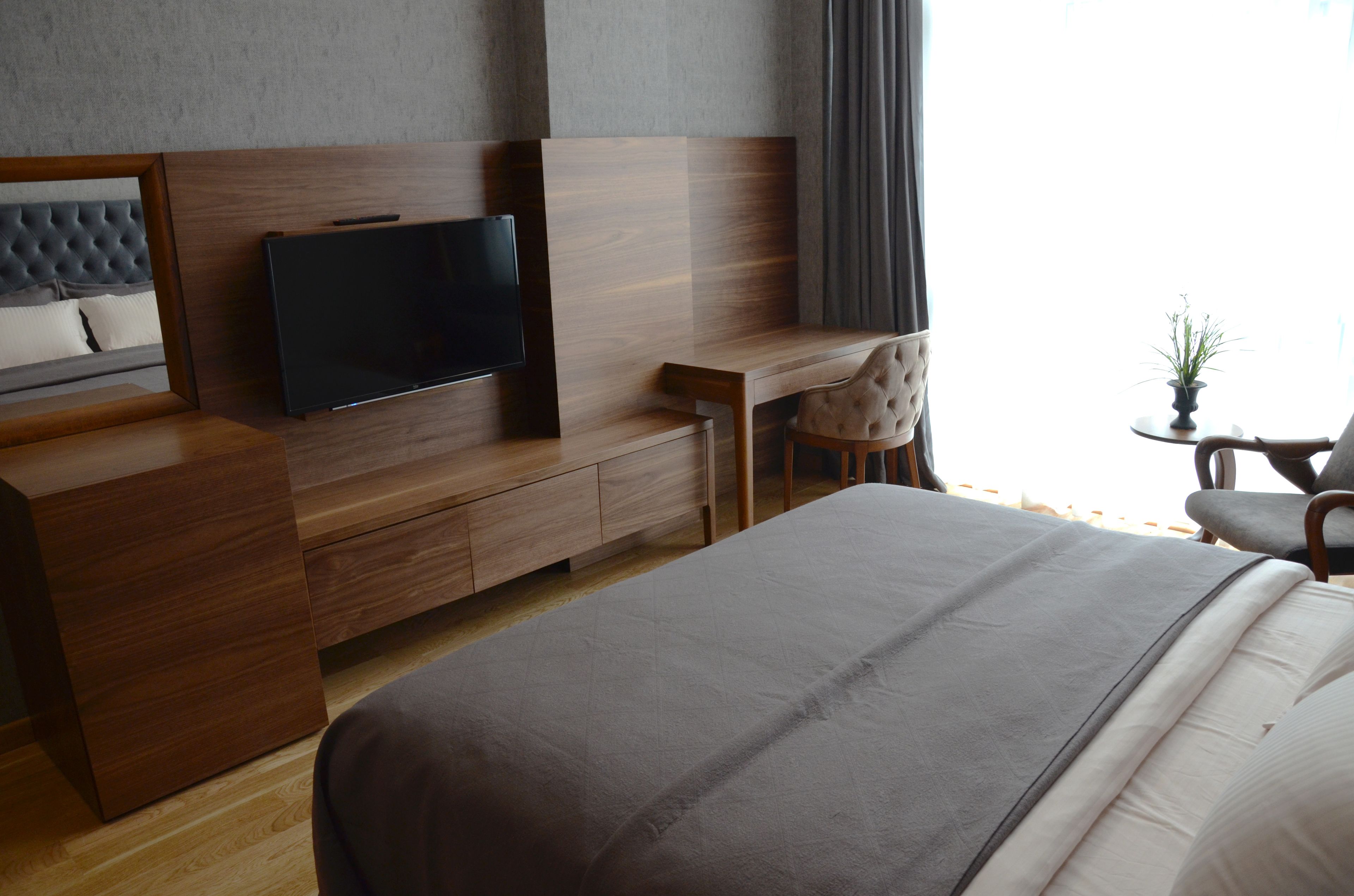 deluxe double room | in-room safe, desk, blackout curtains, free wifi