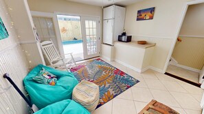 Interior - Spacious retreat located one block from the beach + private pool! (Tybee Island)