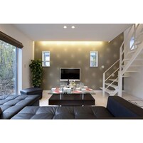 Televisión de pantalla plana, piso con calefacción