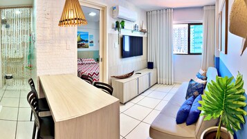 Gazdaságos apartman, 1 hálószobával | Nappalirész