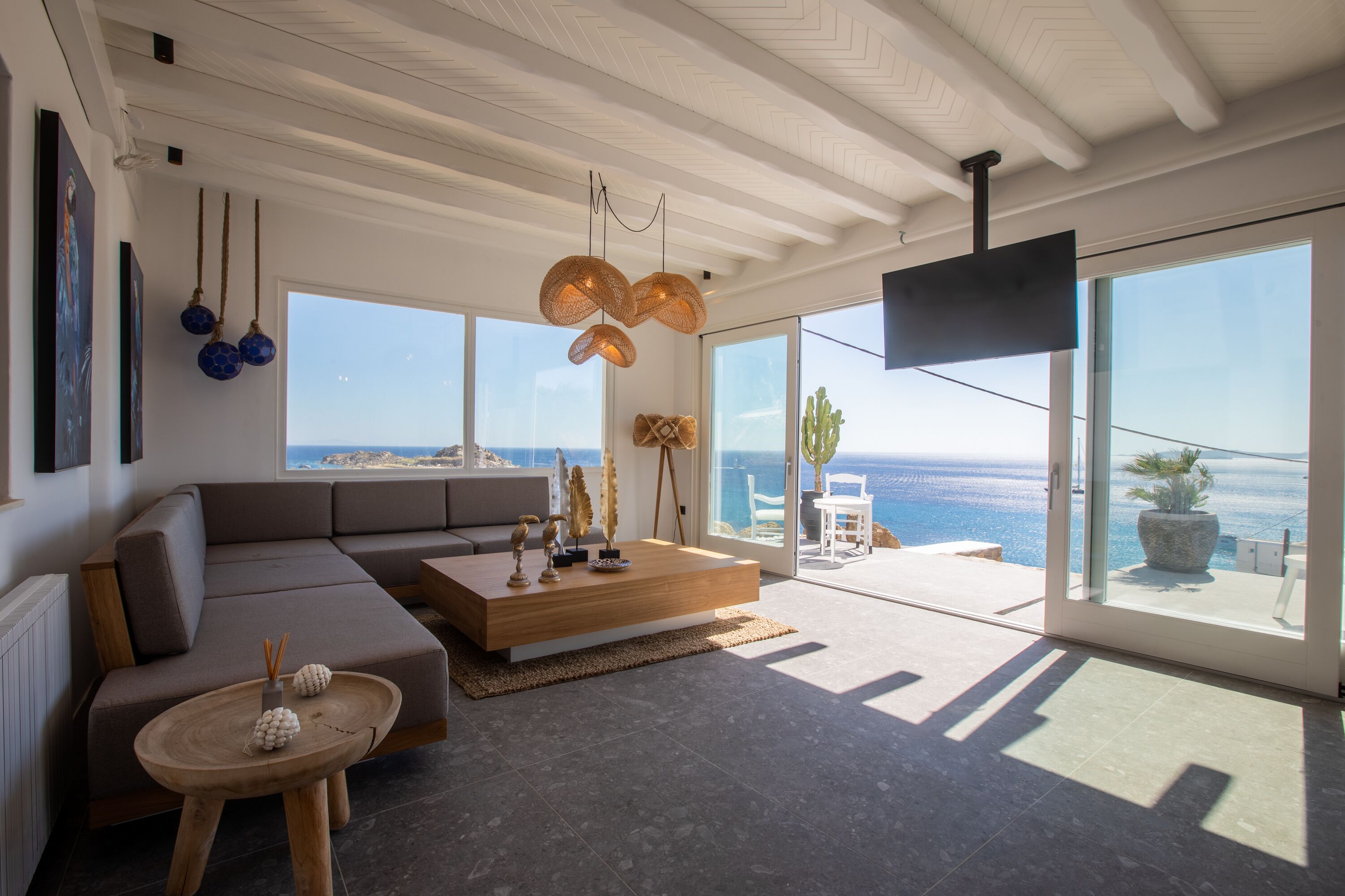 Villa, 6 Bedrooms | Living area | Flat-screen TV, DVD player