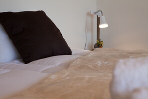 Blackout curtains, free WiFi, bed sheets