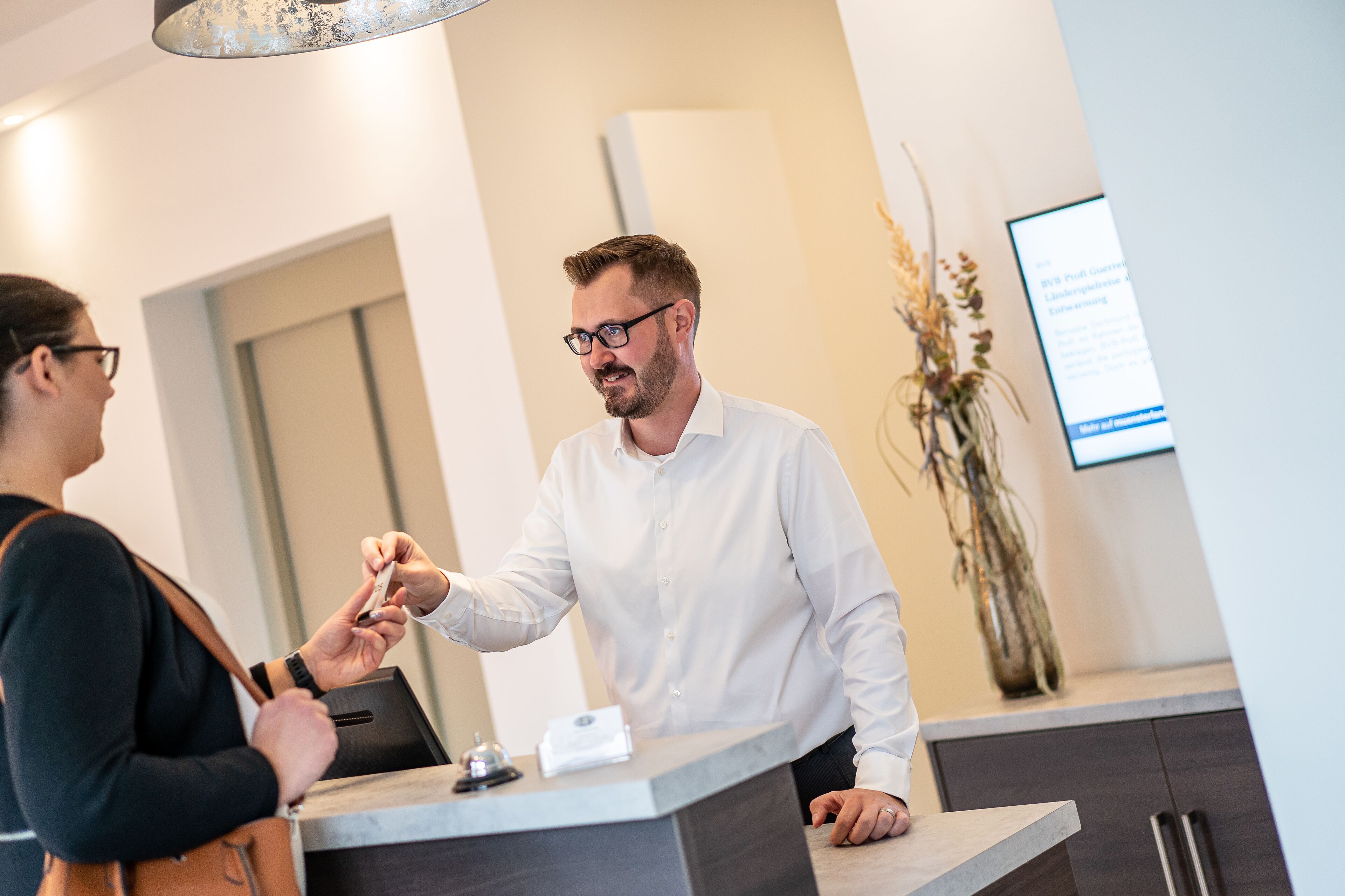 check-in/check-out kiosk