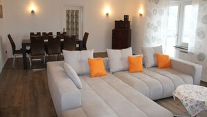 Apartment (Ferienwohnung 6) | Living area - Landhaus Schlossberg (Medebach)
