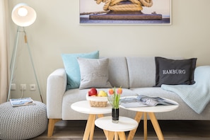 Apartment, Garden View | Living area - Urlaub Hamburg Altes Land (Hamburg)