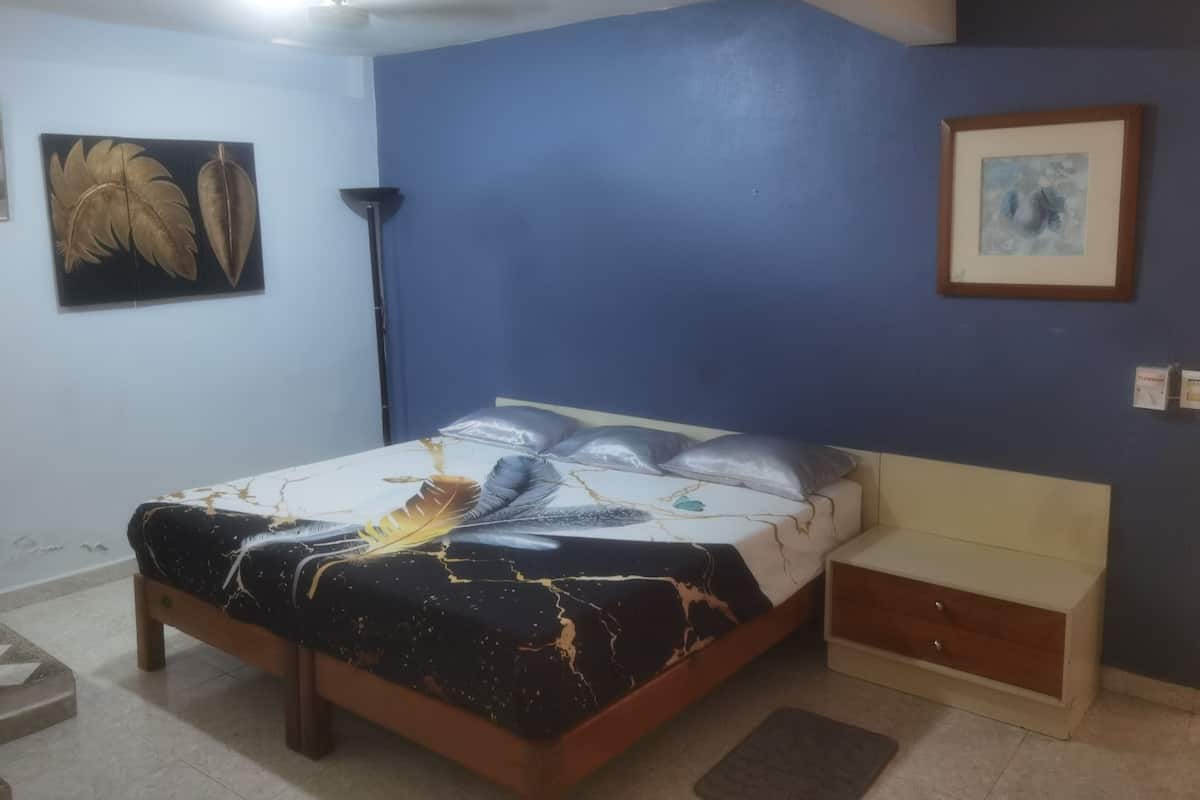 Departamento superior, 3 habitaciones, planta baja | Decoración personalizada, muebles diferentes y wifi gratis