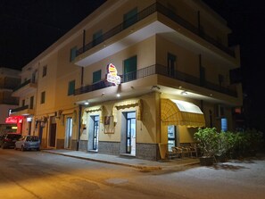 Front of property – evening/night