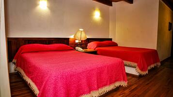 Superior Double Room, 2 Double Beds | 1 bedroom, desk, laptop workspace, iron/ironing board
