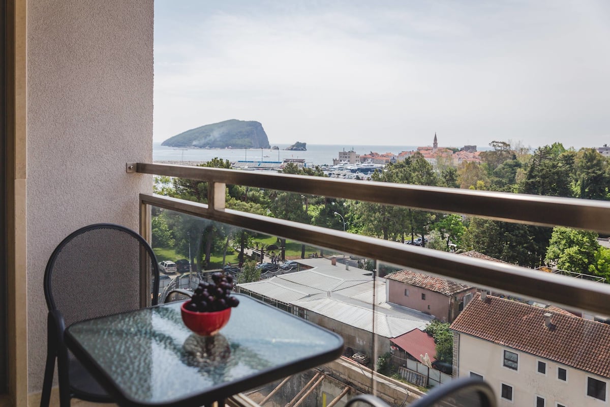 Classic Apartment, Multiple Beds, Sea View | Balcony view