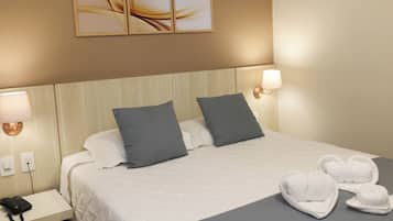 Habitación doble superior | Minibar, tabla de planchar con plancha, wifi gratis y ropa de cama