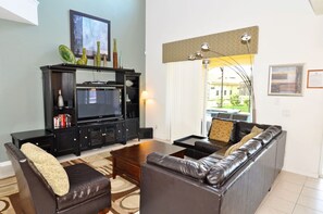 House, 6 Bedrooms | Living area | TV, DVD player - Aviana Resort 101 (Davenport)