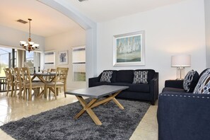 獨棟房屋, 5 間臥室 | 起居區 | 電視、 DVD 播放機、乒乓球